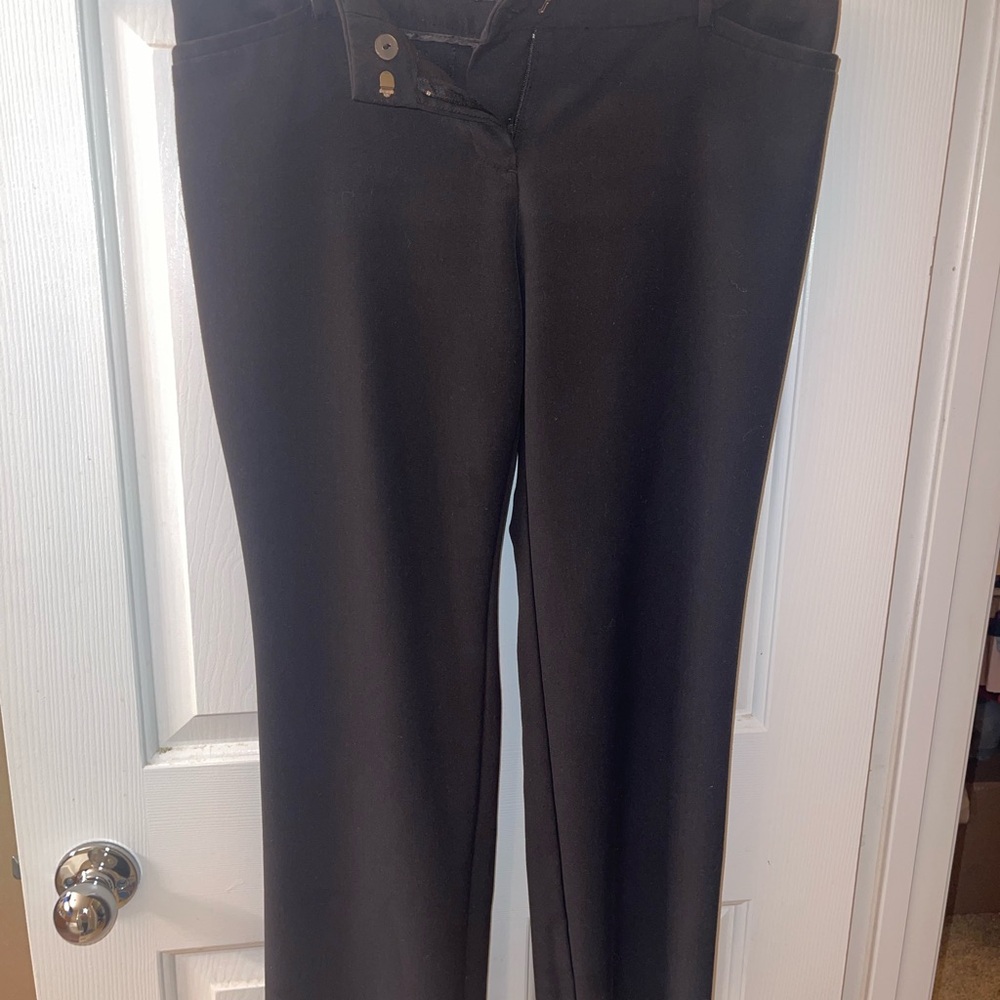 Worthington Classic Black Straight Leg Pants